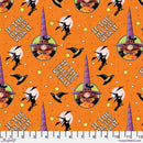 Orange w Witches & Words Gold, Purple & Orange, Lime Green