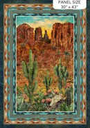 PANEL: Sedona Spirit Saguaro Stonehenge 31.5 inch x 42 inches