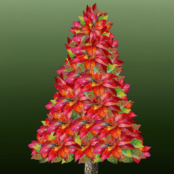 PANEL: Yuletide Blooms by Candy Quilt Design