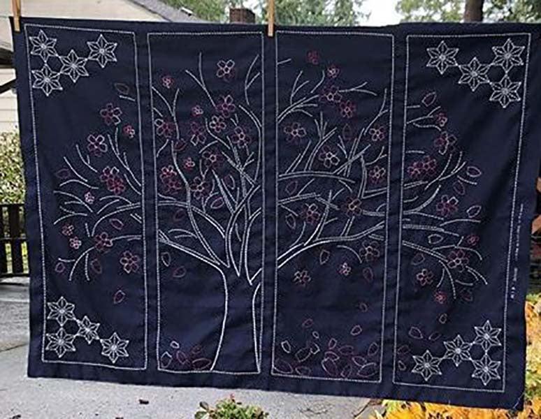Panel: Cherry Tree in Spring 32.6" x 42.5"