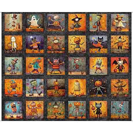 Panel: Halloween Picture Patch 36" x 42" Creepin' It Real 30 Blocks