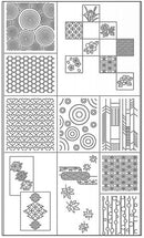 Panel: Modern Sampler Sashiko 27" x 44"
