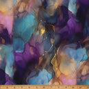 Purple & Blues w Pink Petals or Leaves