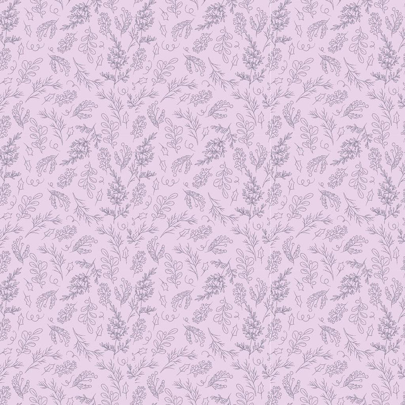 Purple w Mini Foliage, Leaves, Sprigs,