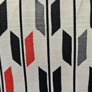 Red & Black Arrow on Cream