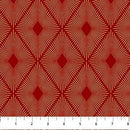 Red w Gold Dangling Snowflakes