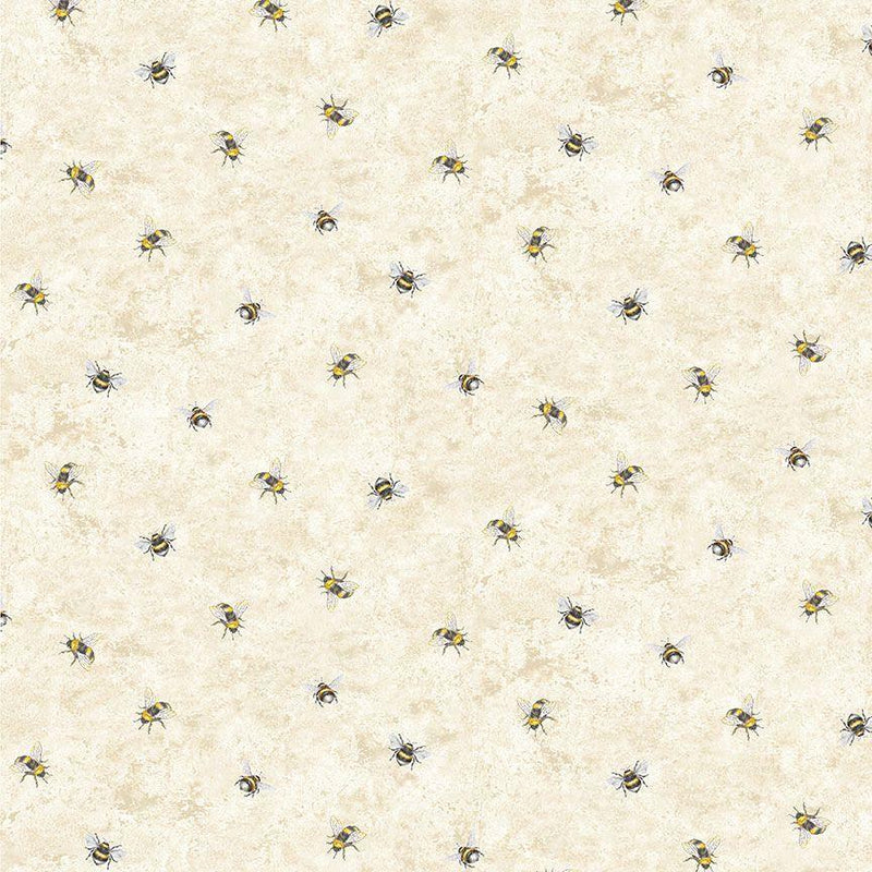 Small Bees (1/2") on Tan