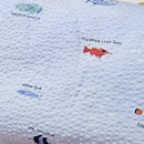 Small Fish on Seersucker Blue