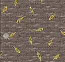 Sprig Pumice Brown Gold Leaf Embellished Metallic,  Flora & Form