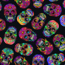Sugar Skulls on Black Brite approx. 3.5" in height