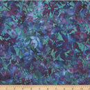 Teal w Red Violet & Violet Leaves Hint of Blue