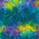 Teal w Yellow & Purple Mottled