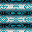 Thunderbird Blanket Stripe Teal Tucson
