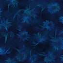 Tonal Royal Blue w Glow Sunflowers