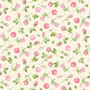 Tossed Tiny Roses on Cream