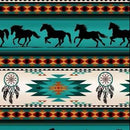 TucsonTeal, black Horses  Stripe, dream catchers
