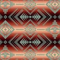 Tucson Maroon Teal Thunderbird Blanket Stripe