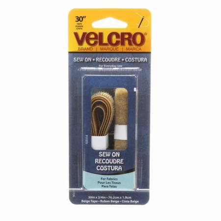 Velcro Sew On 3/4" x 30 in. Tan
