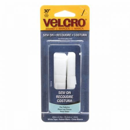 Velcro Sew On 3/4" x 30 in. White