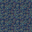 Video Game Controllers on Blue
