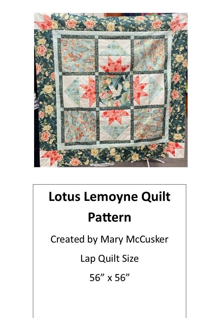 Lotus Lemoyne Quilt Pattern