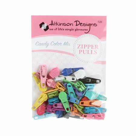 Candy Color Mix Zipper Pulls