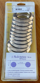 Deko 8 Grommets Shiny Brass