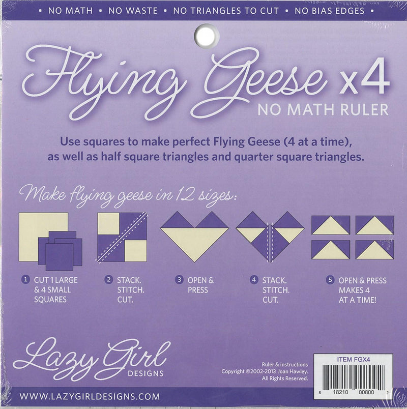 Flying Geese x 4 Ruler