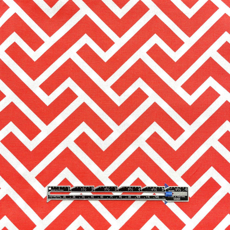 SALE: Orange & White Zig Zag