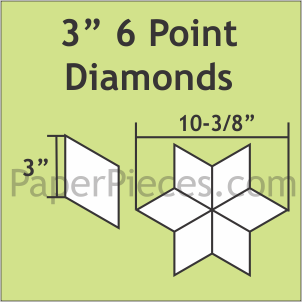 Paper Pieces 3" Diamond