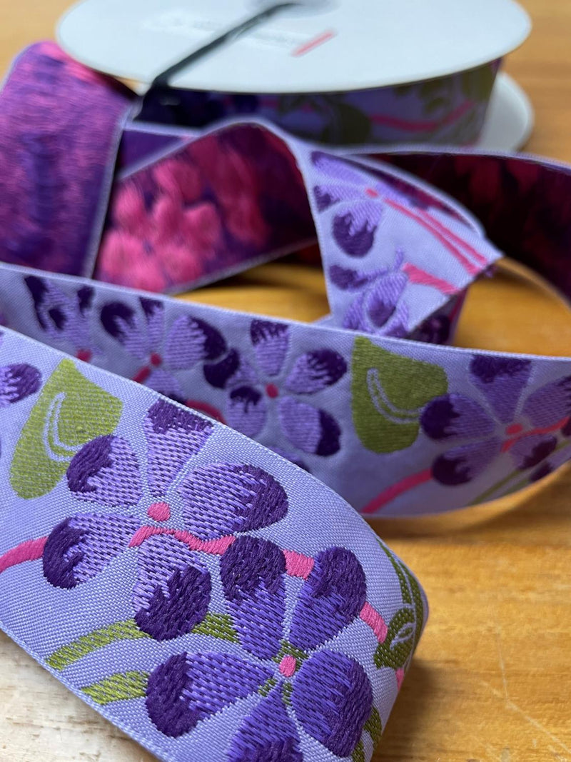 Purple Flower Ribbon