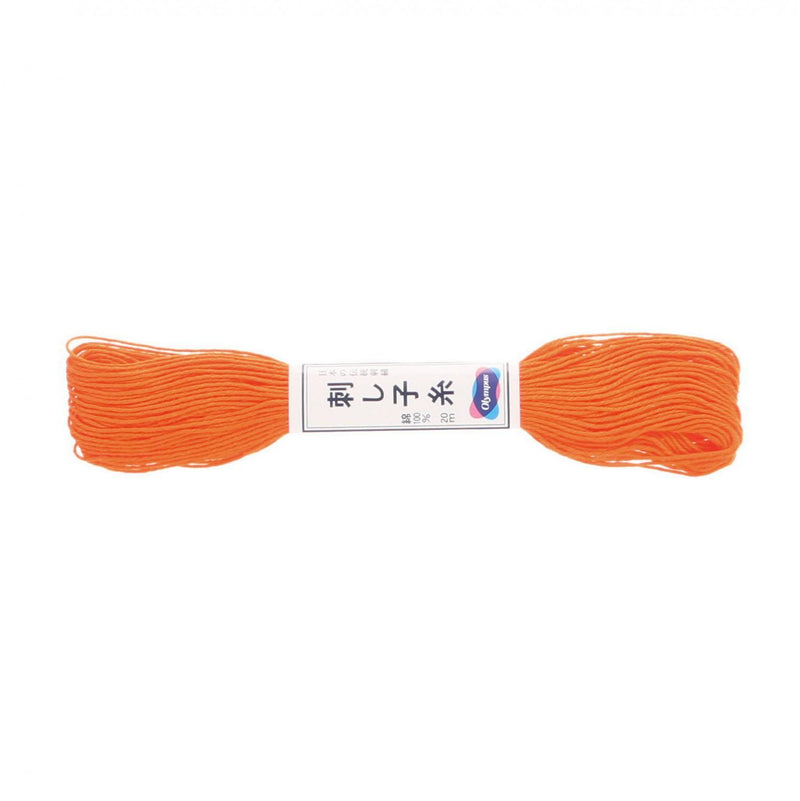 Sashiko Thread Orange, 22 yds