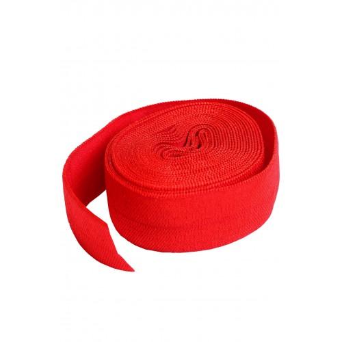 Fold Over Elastic 20mm Atom Red 2 yards