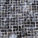 Sepia navy square print