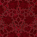 Red & Silver Poinsettias w White Dotted Outline Holiday Elegance