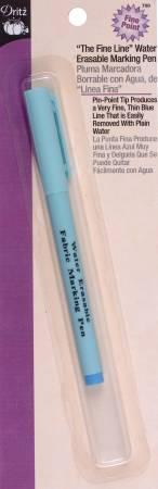 Dritz Fine Line Water Erasable Marking Pen Blue