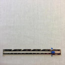 White w silver lines