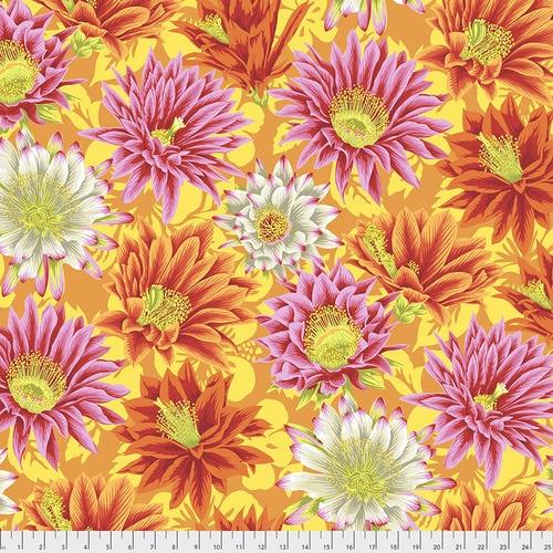 Kaffe cactus flower yellow/Pink/Orange