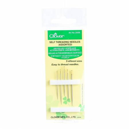 Clover self/ easy threading needles Assorted Sizes