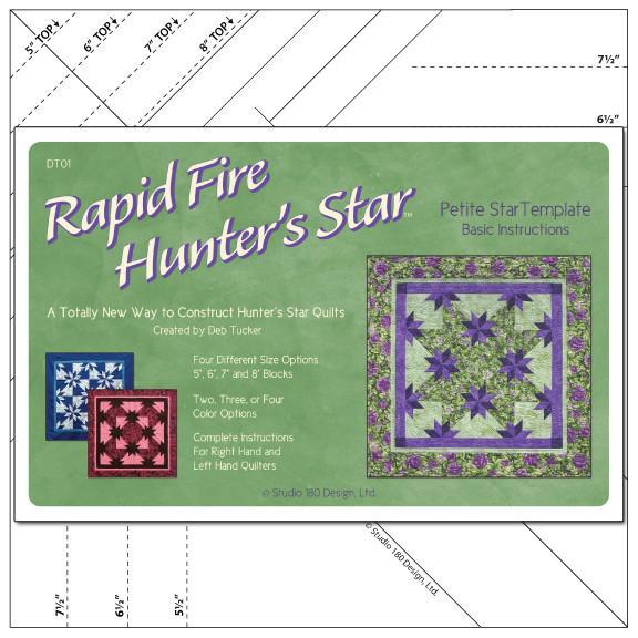 Petit Rapid Fire Hunter's Star  Template & instructions
