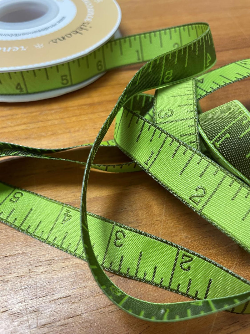 Green Tape Measure Ribbon