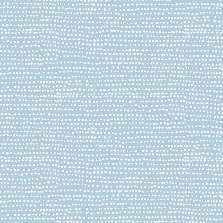 Flannel Lt Blue w White Dots