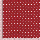 Red with white dots,