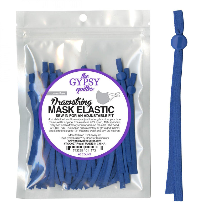 Drawstring Mask Elastic Royal