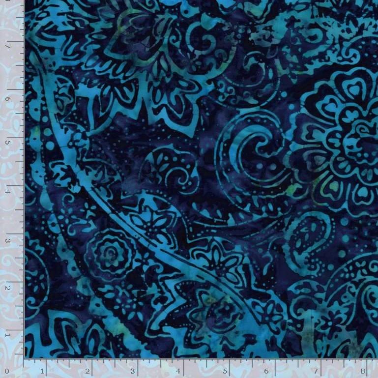 SALE: Navy Batik w Turq