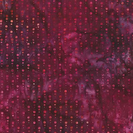 Batik Red Dots on Dk Purple