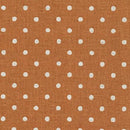 Natural Dots on Med Orange