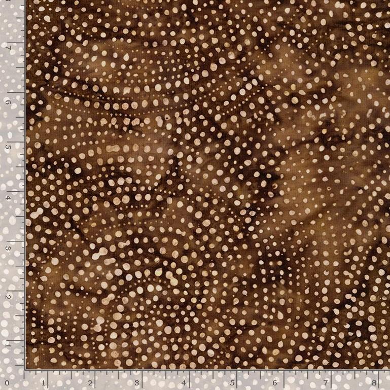 Batik Brown Dot Spiral