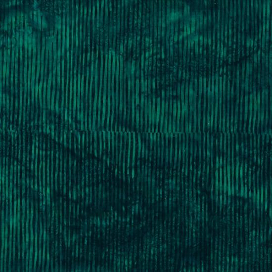 Dark Green Skinny Stripe Batik