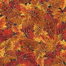 Autumn Leaves Packed on Black